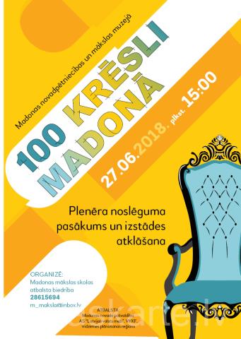 IZSTĀDE 100 KRĒSLI MADONĀ